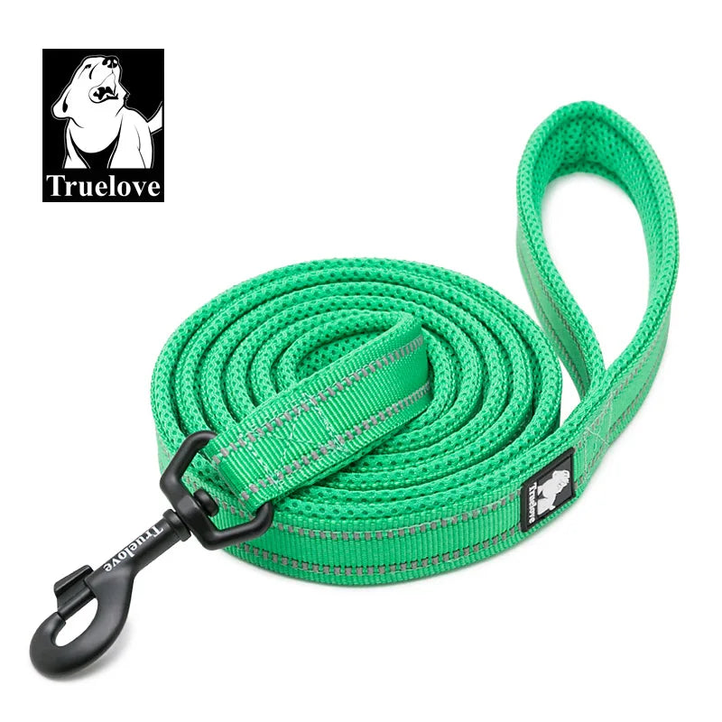 Soft Padded Mesh Reflective Dog Leash for Walking & Training — 110 cm (43.3 in) — 11 Colors