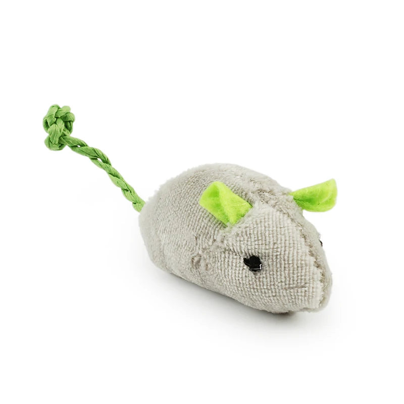 6-Pack Catnip Plush Mouse Toys for Kittens — 5.5cm (2.2in) Mix Color Mini Cat Toys