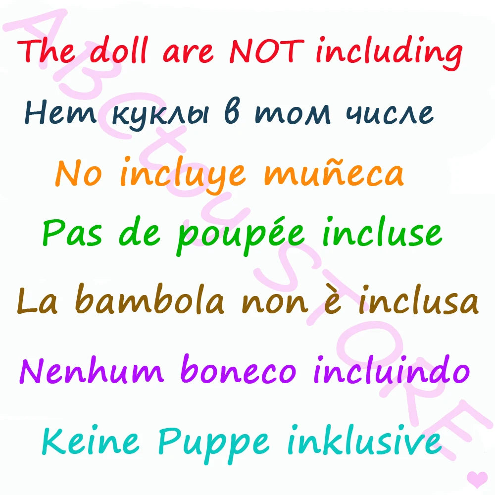 10-Piece 1/6 Scale Doll Clothes Set for 11.5–12 in (30 cm) Dolls — Dresses, Shirts, Pants & Shoes