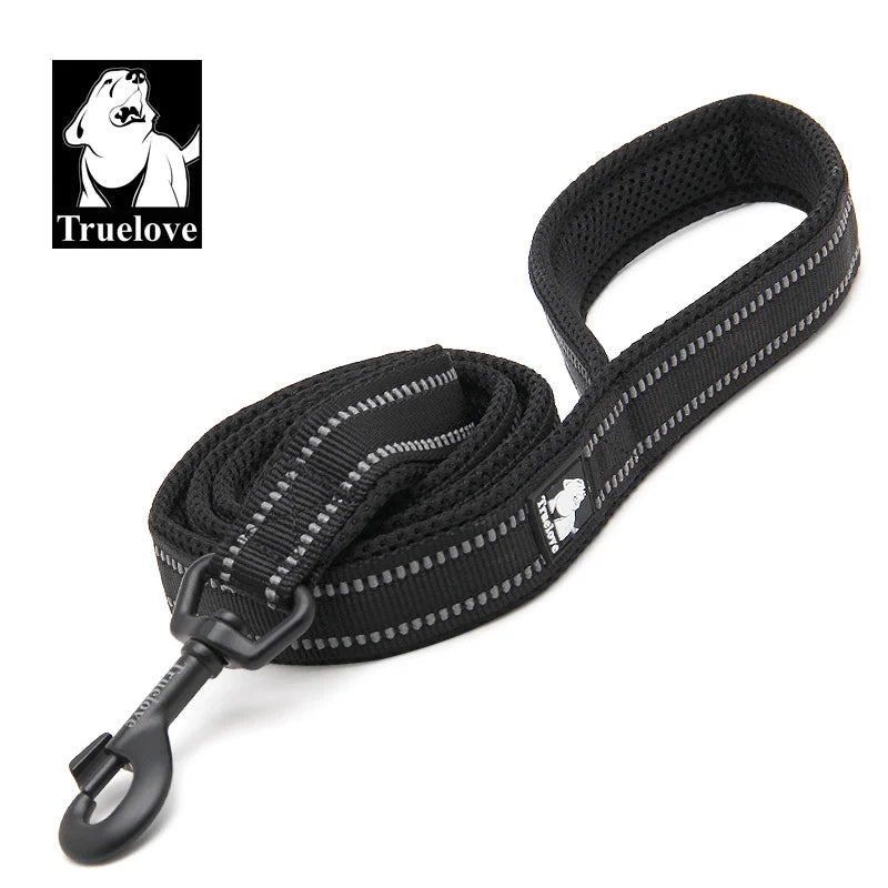 Soft Padded Mesh Reflective Dog Leash for Walking & Training — 110 cm (43.3 in) — 11 Colors