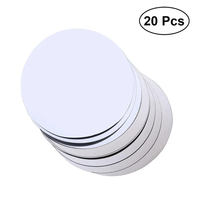 10/20-Pack Silver Aluminum Wine Pourer Discs - Foldable Reusable Drip-Stop Pour Spouts