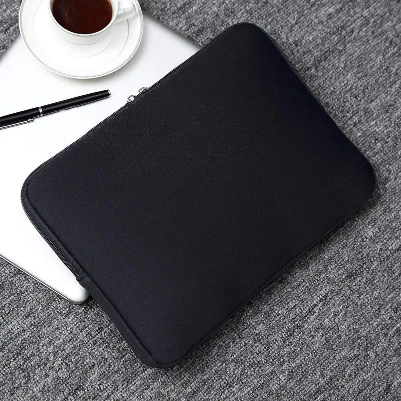 Soft Cotton Laptop Sleeve Bag with Zipper Fits 13 to 15.6 inch (33-39.6 cm) Notebook