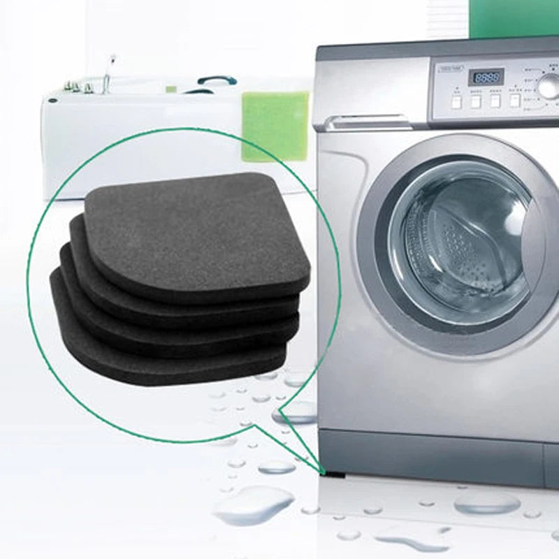 Premium Anti-Vibration Pads for Washing Machine & Refrigerator - Non-Slip Shock Absorbers, 4-Pack (3.0 in / 7.7 cm)
