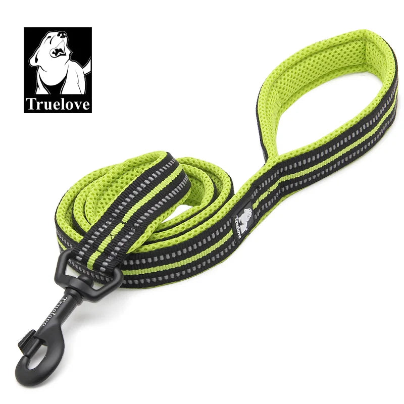 Soft Padded Mesh Reflective Dog Leash for Walking & Training — 110 cm (43.3 in) — 11 Colors