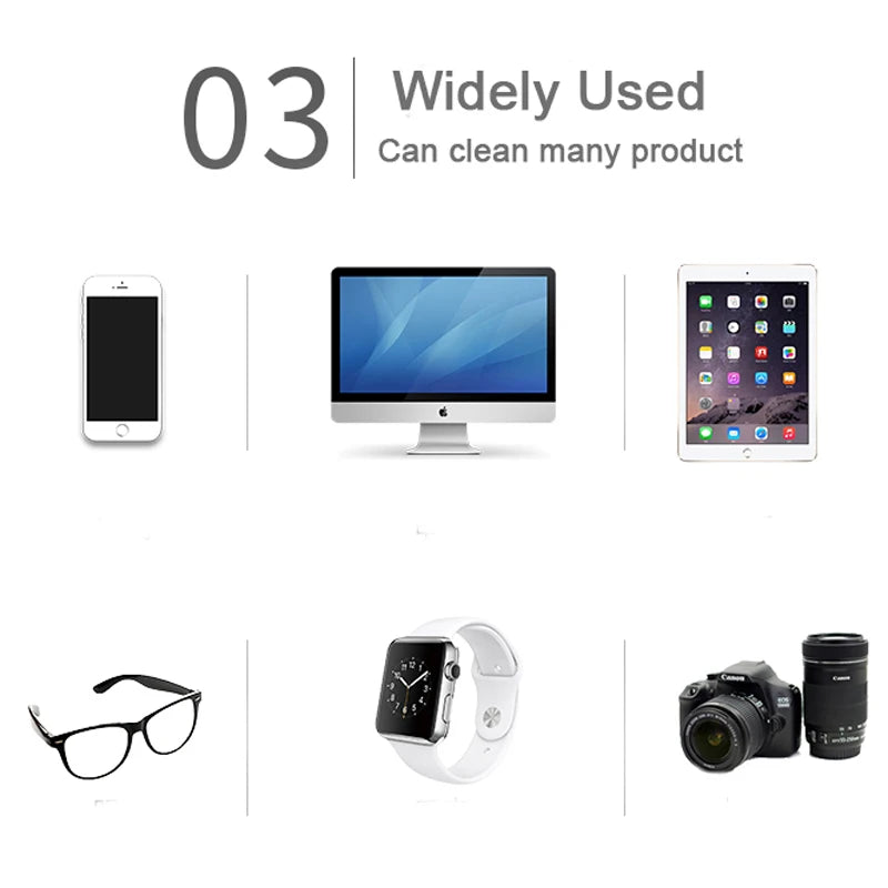 5-Pack Microfiber Glasses Cleaning Cloths (145 x 175 mm / 5.7 x 6.9 in) - Chamois Lens & Phone Screen Wipes