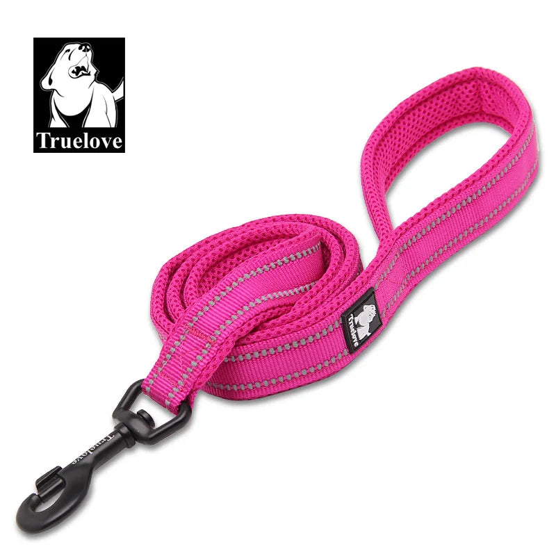 Soft Padded Mesh Reflective Dog Leash for Walking & Training — 110 cm (43.3 in) — 11 Colors