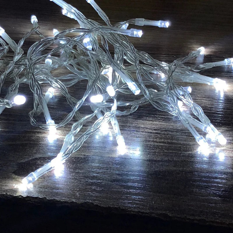 AA Battery Operated LED String Lights — 10/20/40/80/160 LED Fairy Lights, Cool White/Warm White/RGB for Christmas Wedding Party Garland