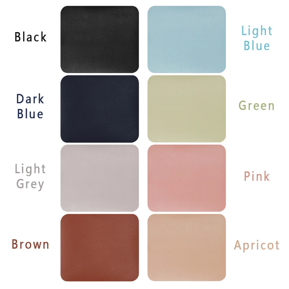 Universal Anti-Slip Leather Mouse Pad – 9.06 x 7.87 x 0.08 in (230 x 200 x 2 mm) Waterproof Desk Cushion for Gaming & Office