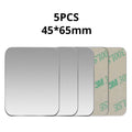 5-Pack Magnetic Metal Phone Plates — Adhesive Disk Stickers for Universal Magnetic Car Phone Mounts