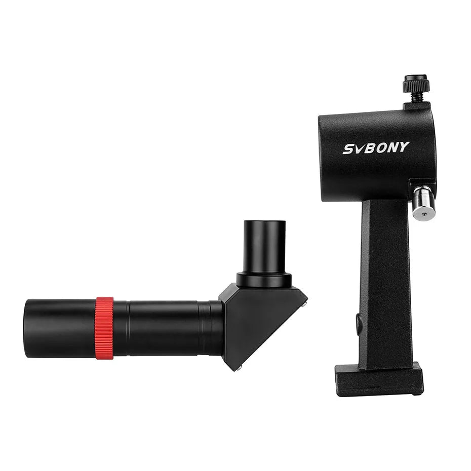 6x30 Right-Angle Correct-Image Finderscope for Telescopes — 90° Optical Dot Viewfinder
