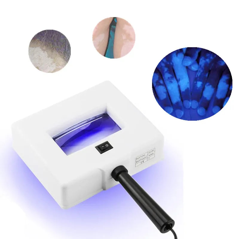 Wood Lamp UV Skin Analyzer - Professional Facial Skin Diagnostic Device with 3x Magnifier