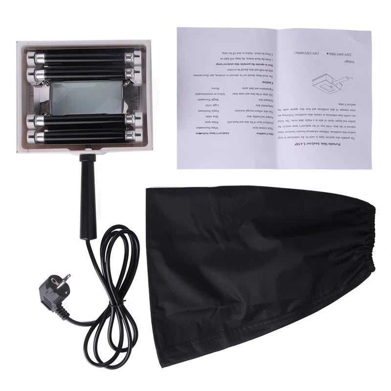 Wood Lamp UV Skin Analyzer - Professional Facial Skin Diagnostic Device with 3x Magnifier