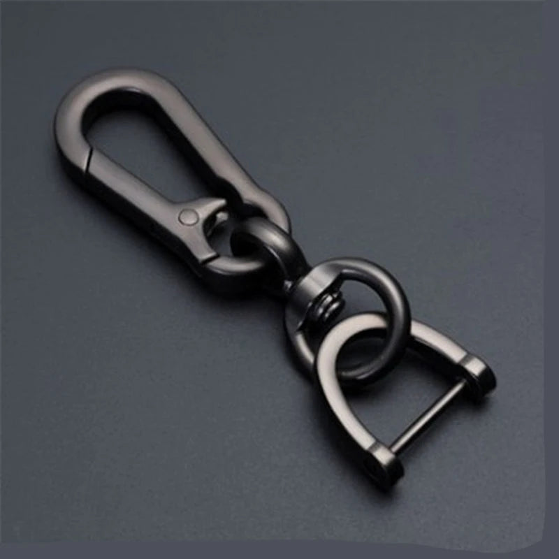 Braided Leather Car Keychain with Phone Number Card Holder, Anti-Lost Auto Key Ring with Lobster Clasp