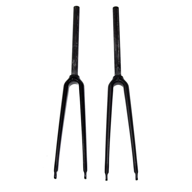700C Carbon Fiber Road & Track Bike Fork 25.4mm (1-inch) Steerer – Gloss or Matte 3K/UD