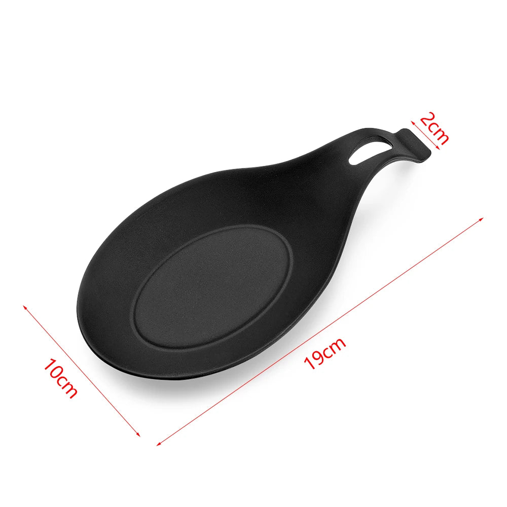 Heat Resistant Silicone Spoon Rest & Spatula Holder 19 x 10 cm (7.5 x 3.9 in), Utensil Organizer, Chopstick Tray & Pot Holder