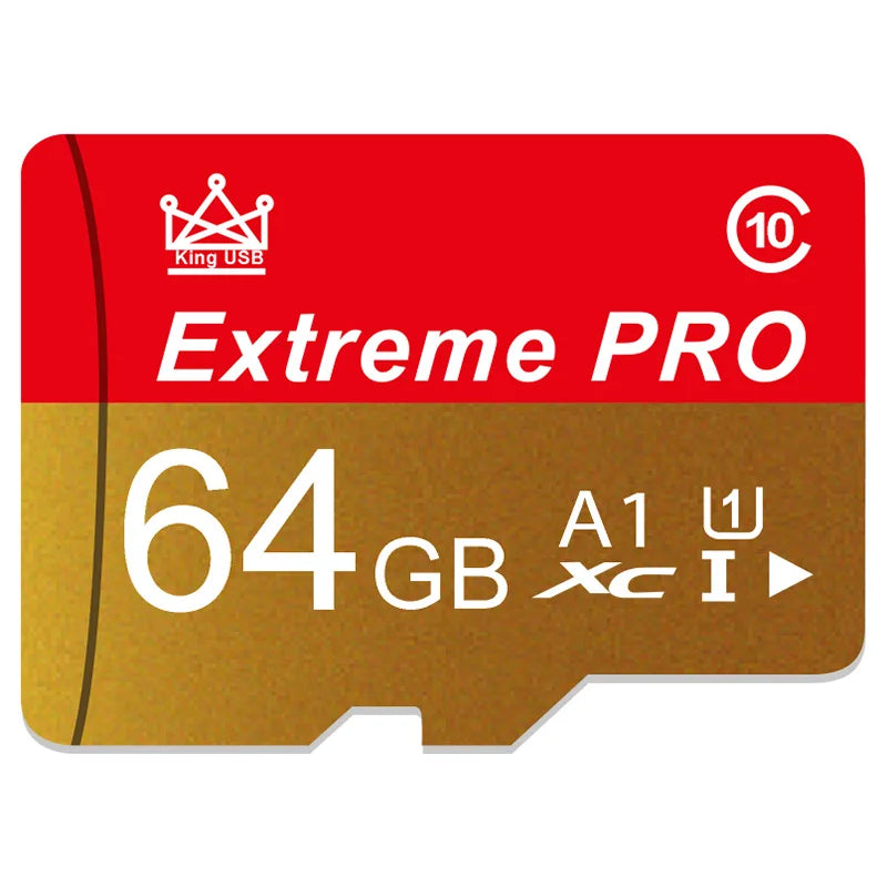 microSD/TF Memory Card 16GB 32GB 64GB 128GB 256GB Class 10 U1 V10 A1 with Adapter for Phone Camera Dash Cam Tablet