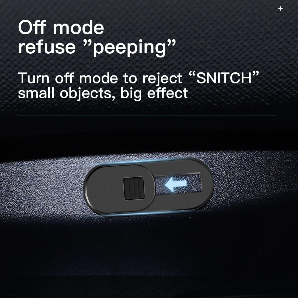 Tesla Model 3 & Model Y Camera Privacy Cover - Ultra-Thin Sliding Webcam Sticker for Car Monitor, Laptops & Smartphones