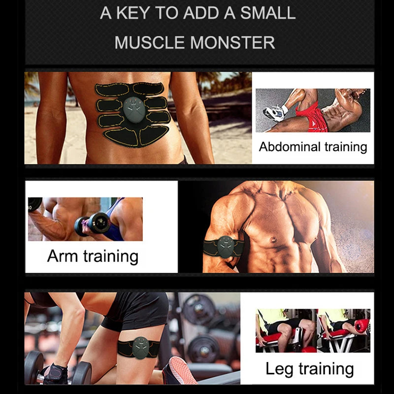 Wireless EMS Muscle Stimulator for Buttocks, Hips & Abs - Abdominal Trainer & Body Slimming Massager