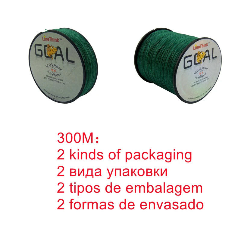 100/300/500M (109/328/547 yd) 100% PE Multifilament Braided Fishing Line - Floating, 8–100 LB (3.6–45 kg)