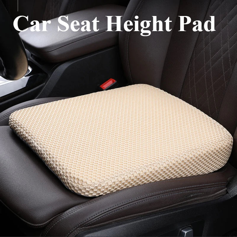 Honeycomb Memory Foam Car Seat Booster Cushion Breathable 3D Mesh Thickened Ergonomic Seat Pad 40×35×6 cm (15.7×13.8×2.4 in)