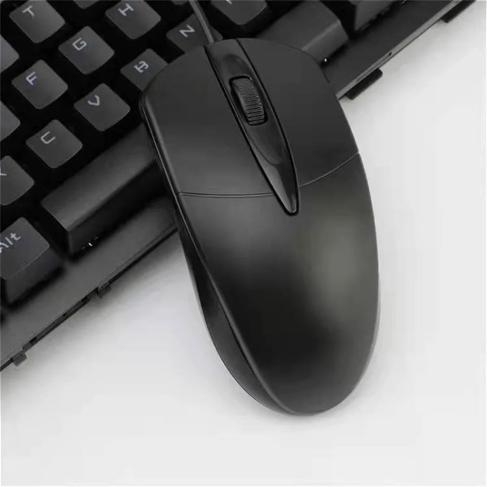 Wired USB Optical Gaming Mouse 1000 DPI - Ergonomic Plug-and-Play for PC & Laptop