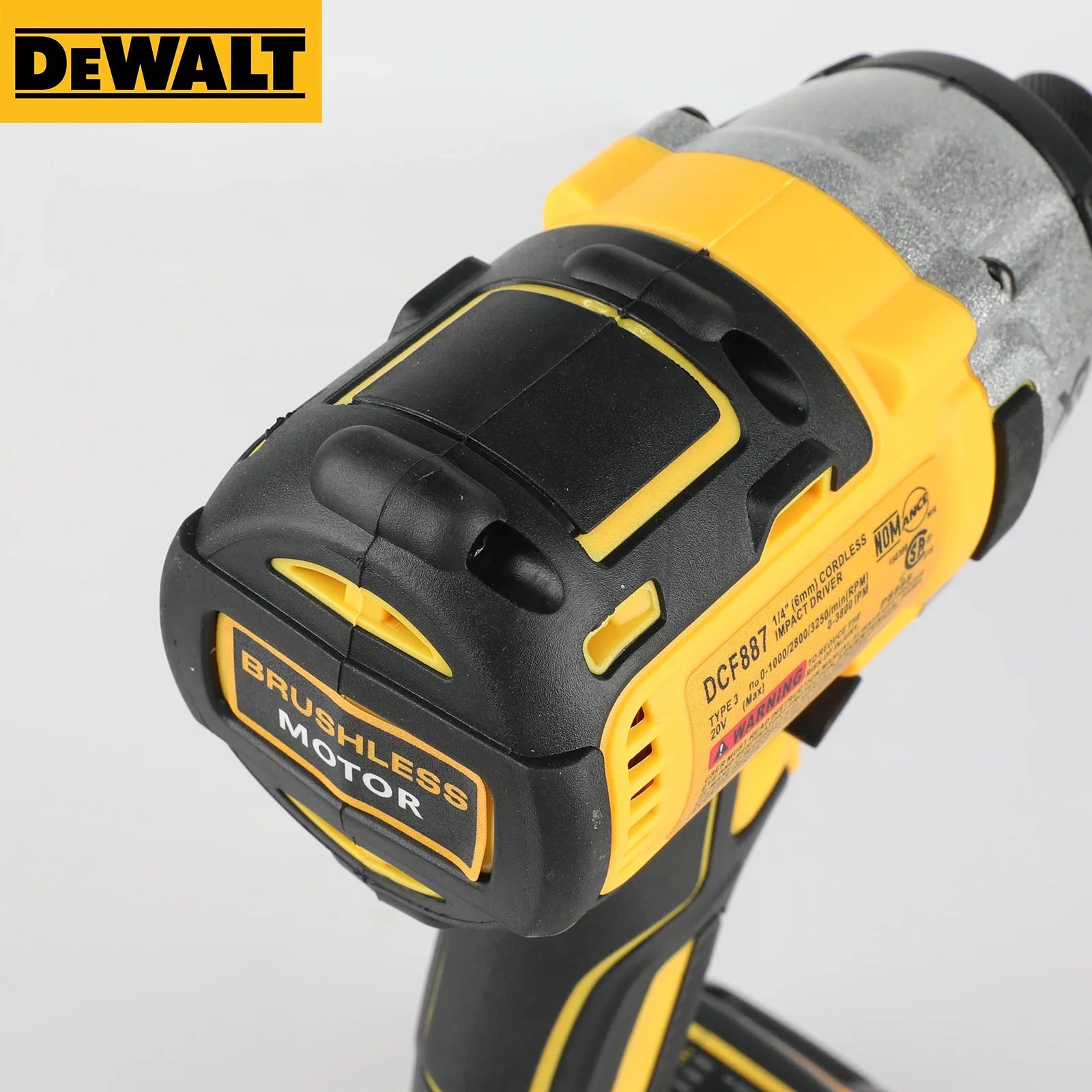 Cordless 20V Brushless Impact Driver — 205 N·m (151 ft·lb), 6.35mm (1/4 in) Quick-Release Chuck, 3250 RPM