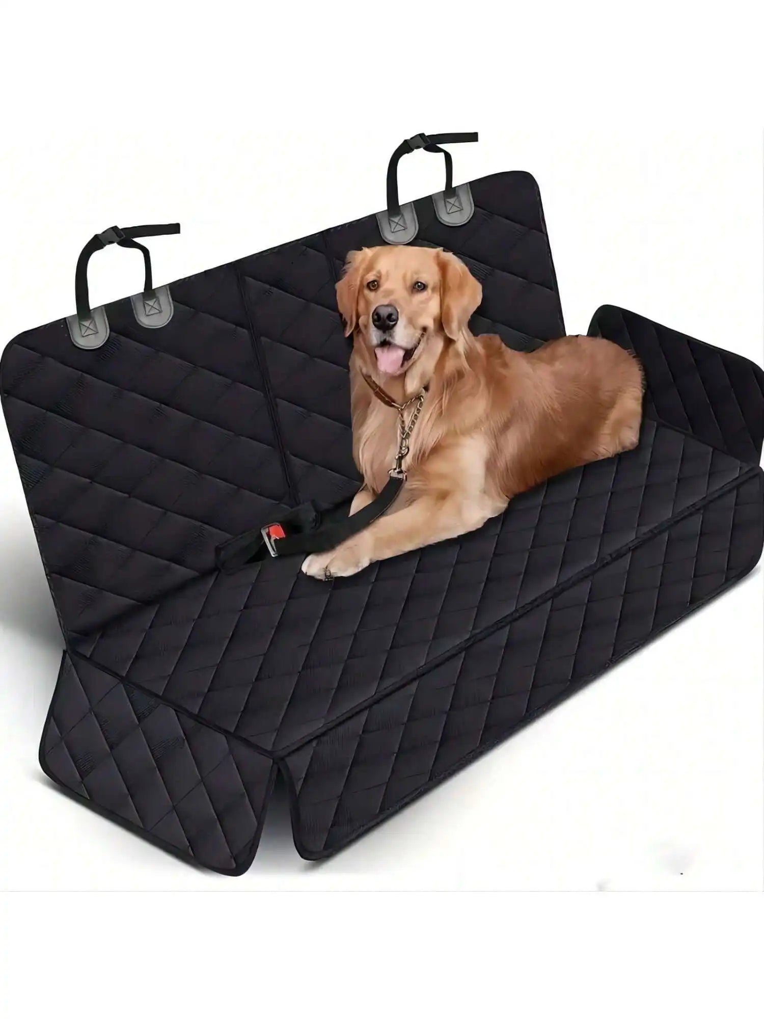 Waterproof Dog Car Seat Cover with Middle Seat Armrest — Pet Travel Mattress & Car Seat Protector