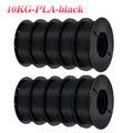 10kg (22lb) Multicolor PLA Filament – 10 × 1kg (2.2lb) Spools, 1.75mm for FDM 3D Printing