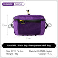 1.1L (37 fl oz) Ultralight Waterproof Waist Pack - Multi-Pocket Fanny Pack for Running Cycling Hiking