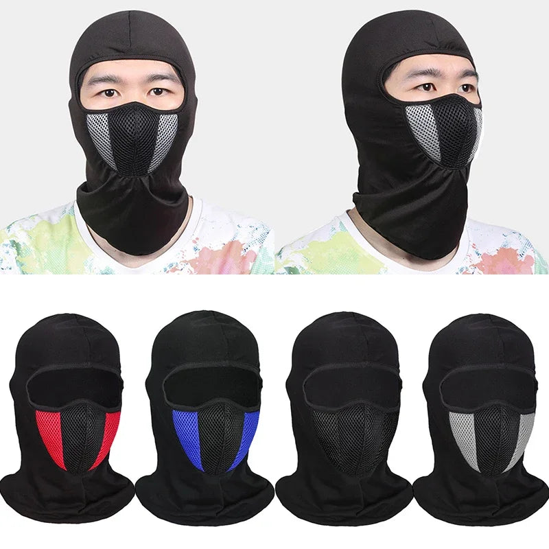 Breathable Motorcycle Balaclava Full-Face Mask Motocross Motorbike Riding Hood & Neck Gaiter