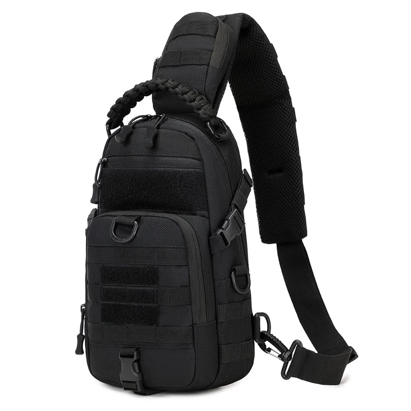 Tactical Chest Sling Bag for Men - Outdoor Hiking Camping Fishing Cycling MOLLE Shoulder Fanny Pack