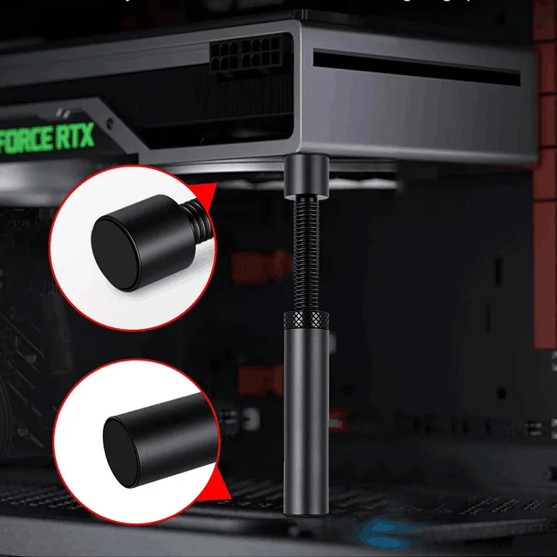 Magnetic Graphics Card Holder Telescopic Rotating Vertical GPU Support Bracket