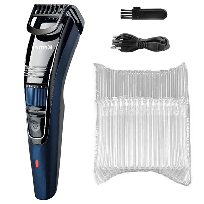 Rechargeable Cordless Beard & Mustache Trimmer, Adjustable 0.5–10 mm (0.02–0.39 in) Stubble Clipper