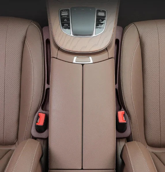 2-Pack Universal Car Seat Gap Filler Organizer – EVA Anti-Leak Seat Gap Stopper & Storage Insert