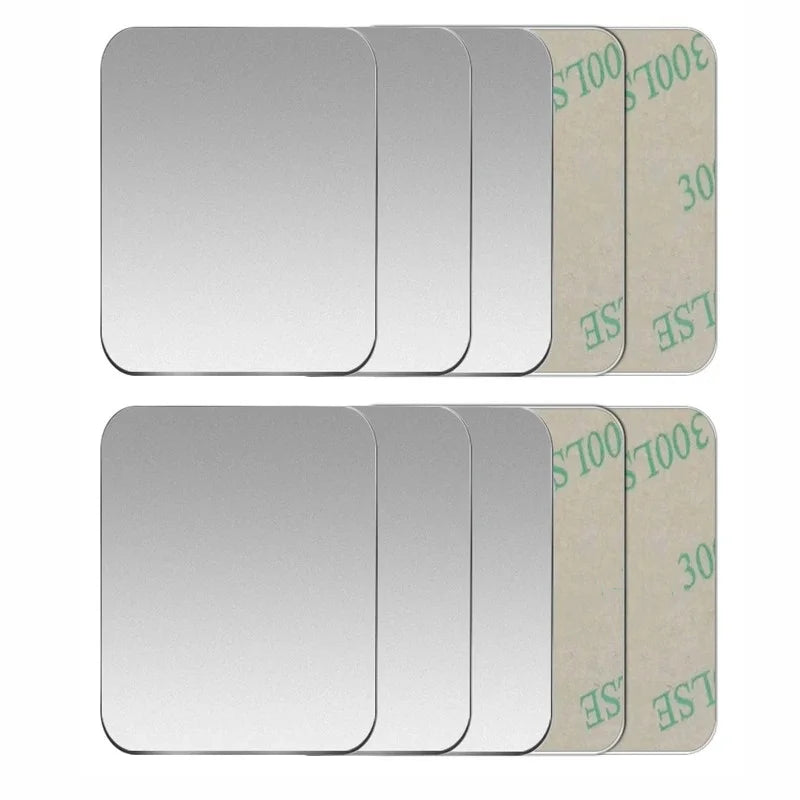 5-Pack Magnetic Metal Phone Plates — Adhesive Disk Stickers for Universal Magnetic Car Phone Mounts