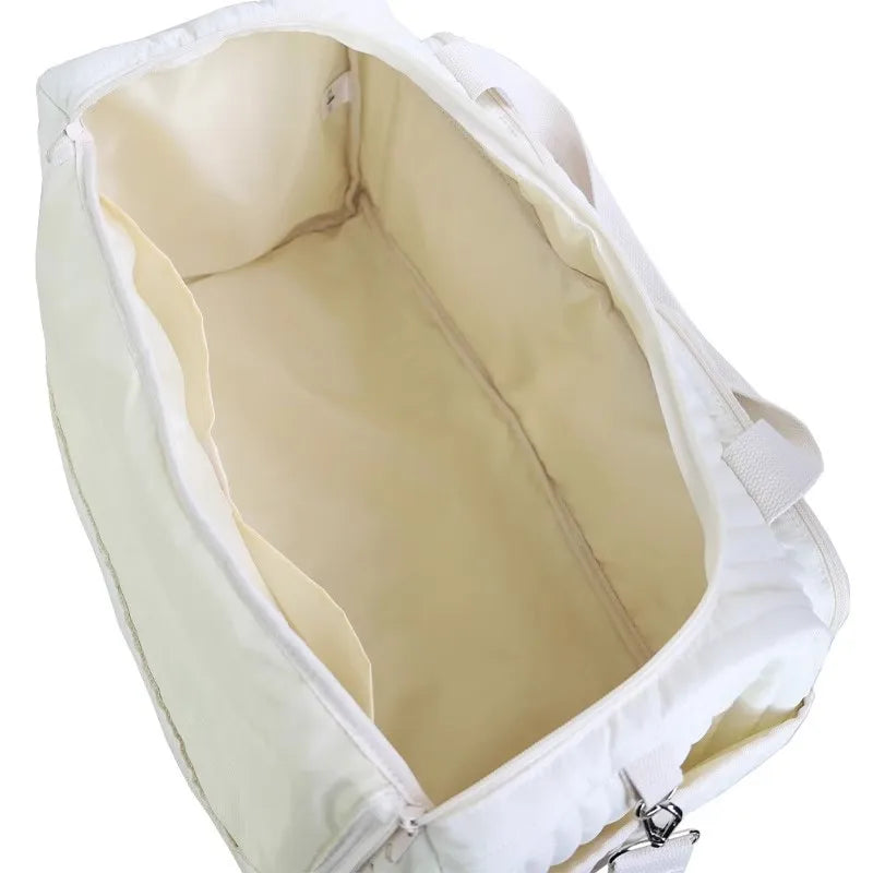 Large Capacity Mommy Diaper Tote Cotton Shoulder Maternity Bag for Women