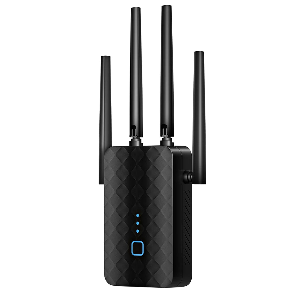 300Mbps 2.4GHz WiFi Range Extender – Omnidirectional Dual 2dBi Antenna Wall Plug Repeater, Universal WiFi Booster for Home & Office