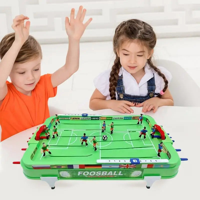 Tabletop Football Game 22 x 11 x 4 in (56 x 29 x 10 cm), Compact Desktop Soccer Table for Kids & Adults, Family Party Game