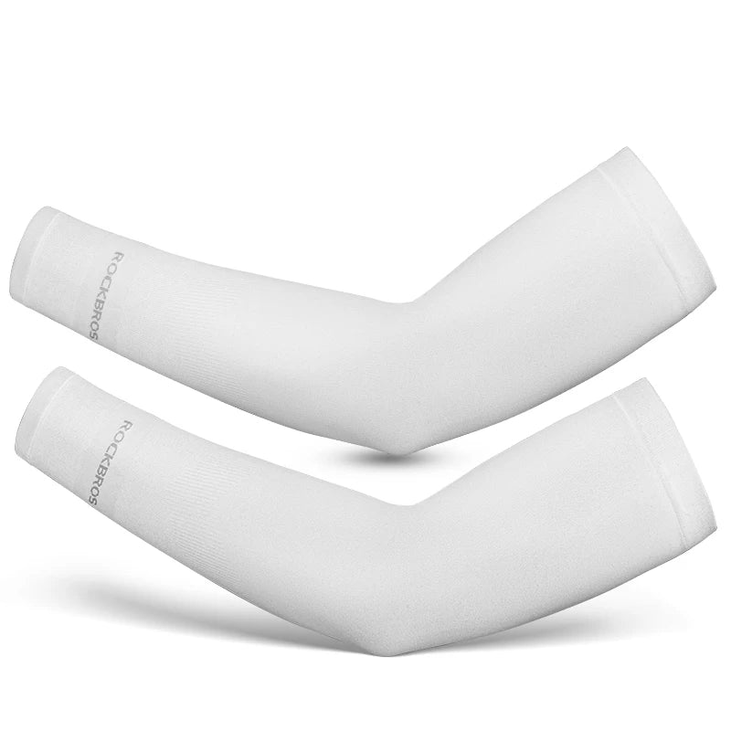 Ice Silk Cycling Arm Sleeves - Breathable UV Sun Protection for MTB and Road Bike