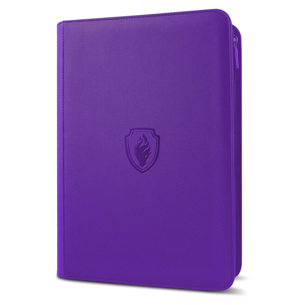 9-Pocket Zipper Card Binder 360-Card Trading Card Holder Book with Premium PU Zip Cover Side-Loading Sleeves