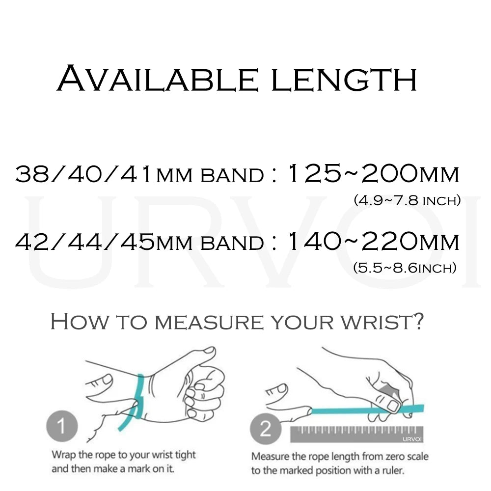 Nylon Sport Loop Band for Apple Watch — Breathable Hook & Loop Fastener — Fits 42/44/45/46/49mm