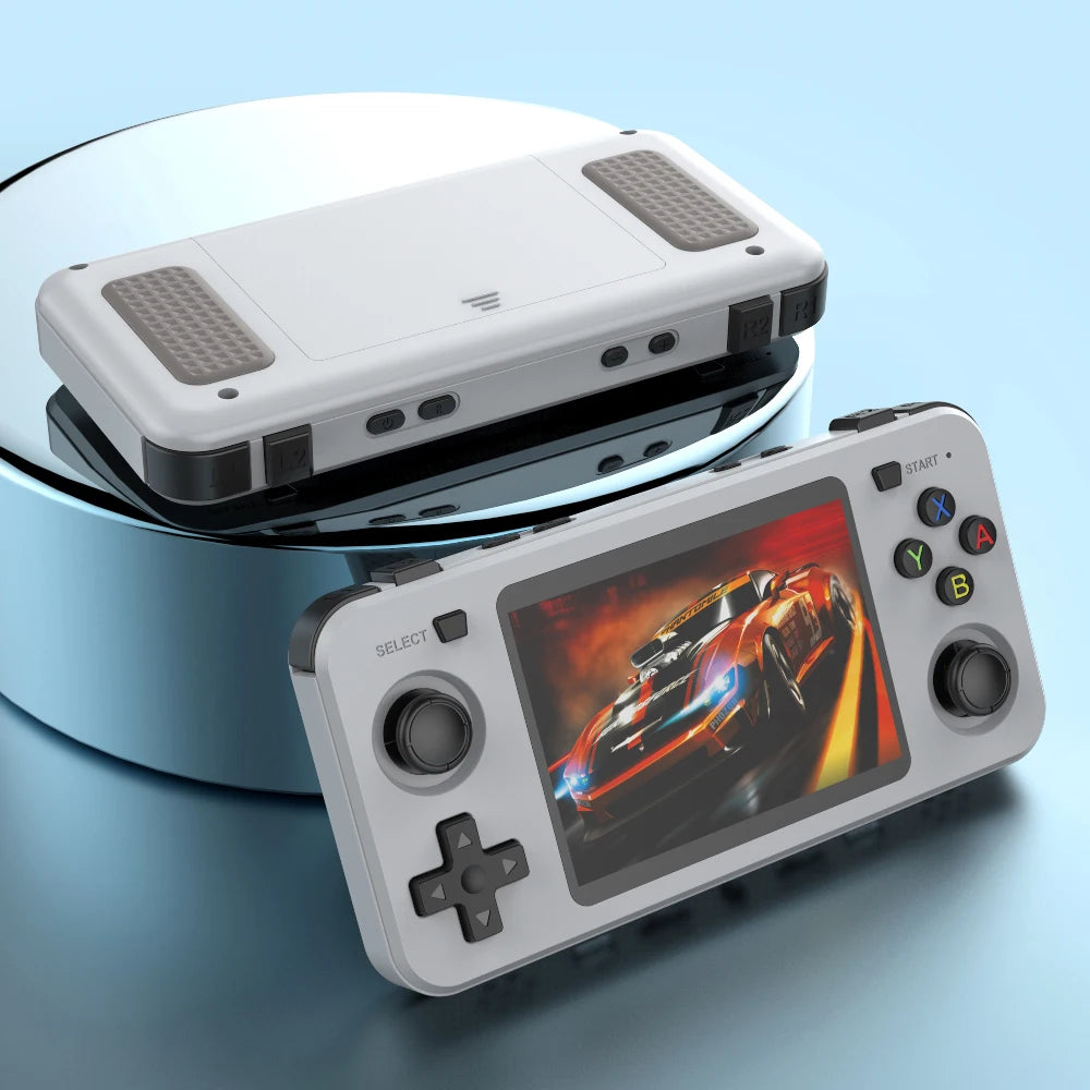 Portable Retro Handheld Game Console – Open-Source Pocket Player, 3.5-inch (8.9 cm) Display, 64GB/128GB, 10,000+ Games, Kids Gift