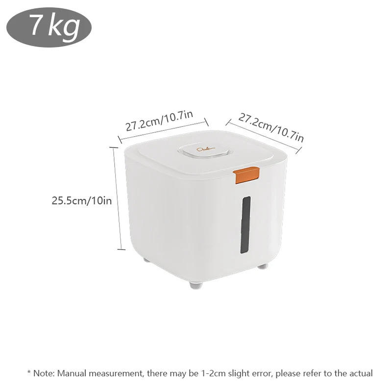 Copper Pet Food Storage Canister for Dogs & Cats – 3 kg (6.6 lb) & 7 kg (15.4 lb) Capacity