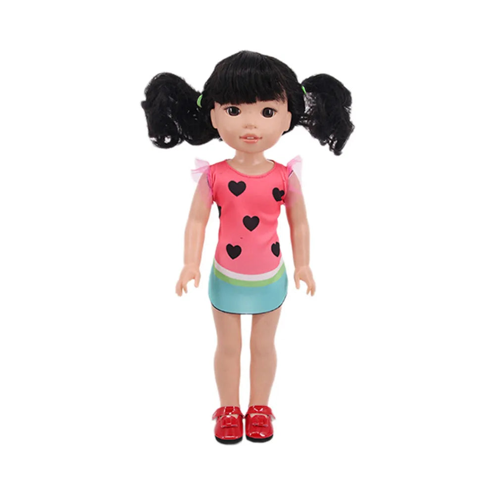 Fashion Doll Dress & Accessories Set for 14.5-Inch (36.8 cm) and 32–34 cm (12.6–13.4 in) 1/6 Scale Dolls