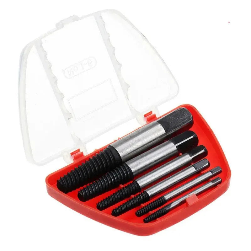 11-Piece Broken Screw Extractor Set – 5pc & 6pc Fine-Tooth Faucet Bolt Removal Kit, 52–88mm (2.05–3.46 in) High Carbon Steel