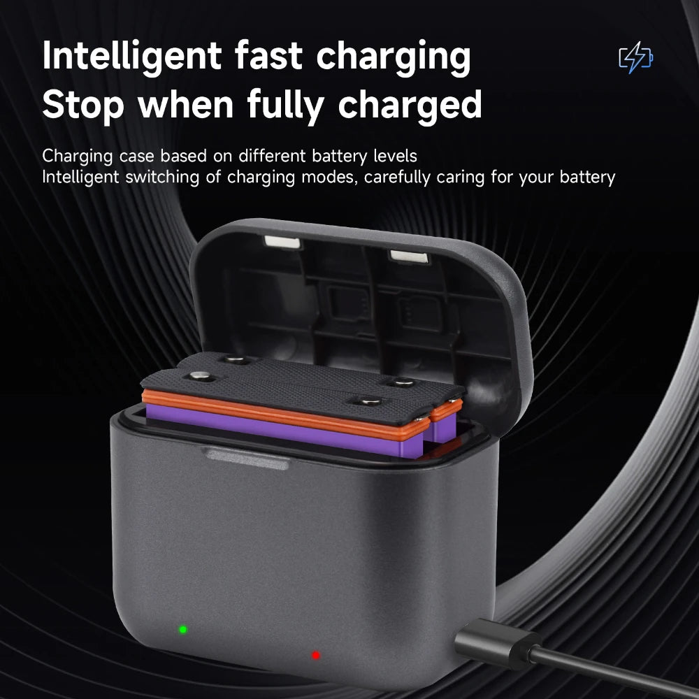2300mAh 3.85V Rechargeable Li‑ion Camera Battery + 2‑Slot LED Fast Charger Kit for Action Cameras