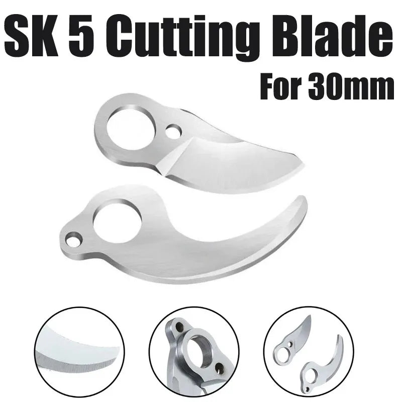 30mm (1.18 in) Replacement Blade for Electric Pruning Shears — SK5 Steel Sharp Cutting Blade for Branches, Bonsai & Fruit Trees