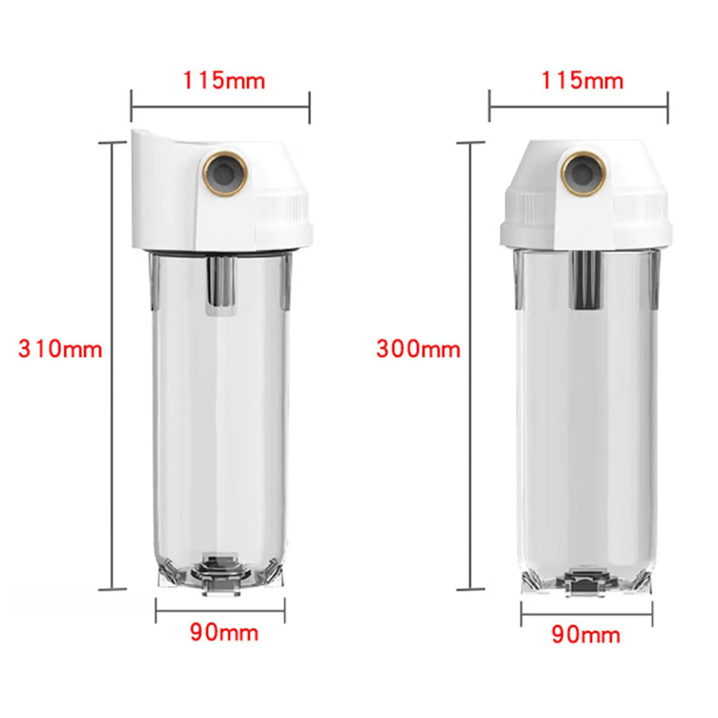 10-Inch (25 cm) Transparent PET Proof Bottle Water Filter Replacement Cartridge for Kitchen Water Purifiers