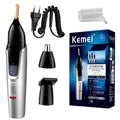 3-in-1 Rechargeable Nose & Ear Hair Trimmer — Micro Shaver, Beard & Eyebrow Grooming Kit for Men & Women (Cordless, 40-Min Run Time)