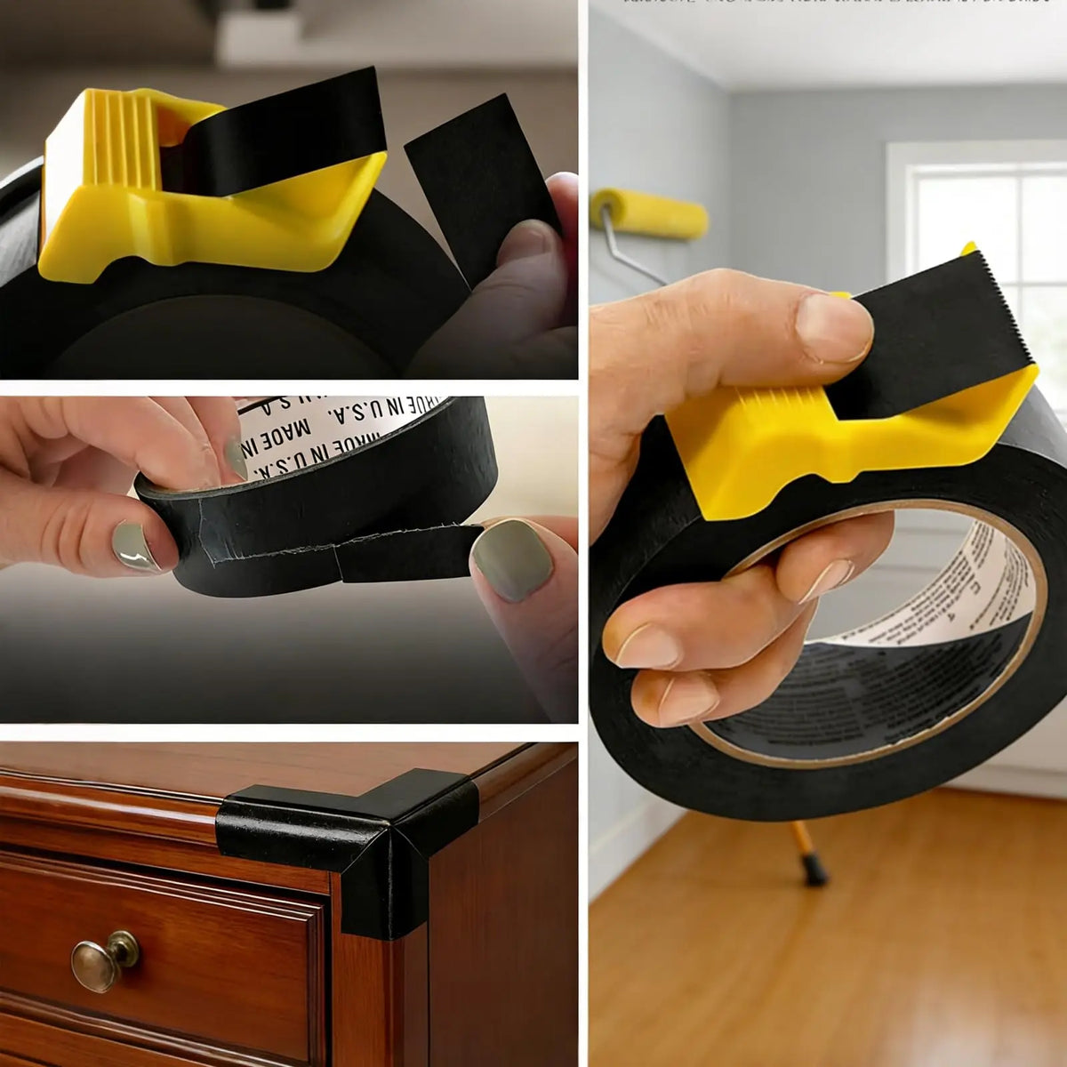 3-Pack Handheld Tape Dispenser Set for Masking and Paper Tape Cutter — DIY Crafts